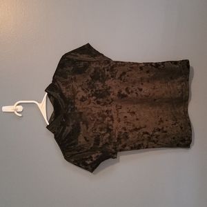 Black velvet shirt